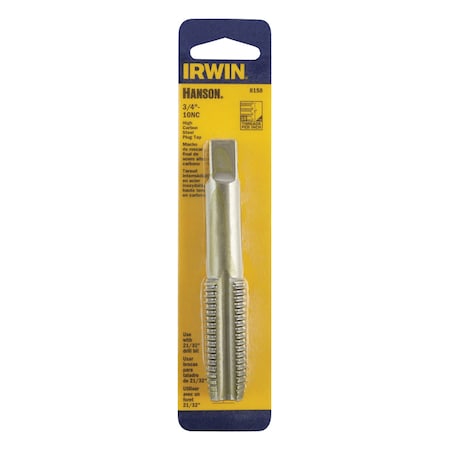 Irwin Tapping Tool, 3/4"-10, 4 Flutes, NC 8158ZR